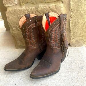 Durango Leather Cowboy Booties